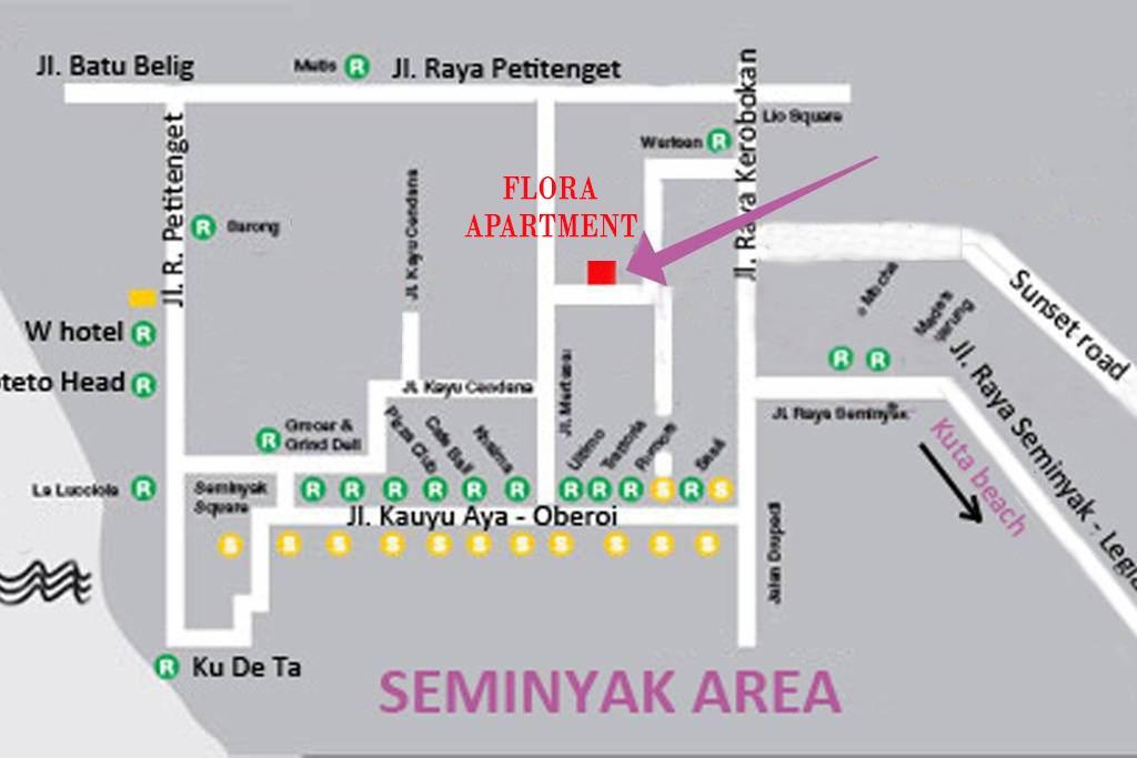 Flora Apartment Bali Seminyak Exteriör bild